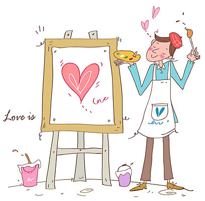 EPS 모자 커플 남자 일러스트 사랑 한명 사람 성인 캐주얼 앞치마 미술도구 하트 붓 그리기 팔레트 양동이 물통 이젤 그림 캔버스 도화지 화가모자 청년만 청년남자만 청년남자한명만 성인남자한명만 국내일러스트 모양 모자_잡화 1 잡화 옷 감정 종이 관계 모션 오브젝트 남자만 남자한명만 성인남자만 성인만 파일형식 벡터