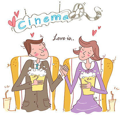 EPS 커플 원피스 여자 남자 음료 의자 데이트 일러스트 사랑 사람 정장 20대 성인 두명 하트 영화관 극장 영화 팝콘 영화감상 청년만 성인만 국내일러스트 모양 옷 감정 가구 관계 문화예술 청년 감상 파일형식 벡터