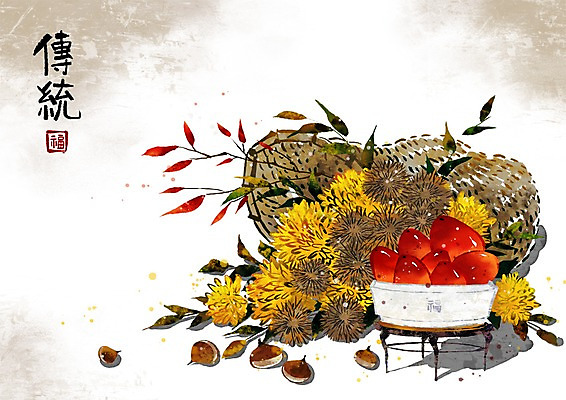 PSD 식물 문자 한국전통 전통 그릇 꽃 아시아 백그라운드 과일 일러스트 나뭇잎 국화 감 사람없음 가로 한자 견과류 나뭇가지 도자기 밤 밤송이 동양화 오브젝트 낙관 직인 홍시 망태기 국내일러스트 나무 식기 나라 잎 한국 미술 밤_견과류 파일형식