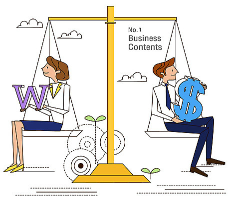 EPS 식물 구름 여자 남자 돈 일러스트 비즈니스 저울 사람 앉기 성인 두명 금융 경제 새싹 달러 비즈니스맨 비즈니스우먼 화폐기호 무게 수평저울 성인만 국내일러스트 자연요소 기호 모션 직장인 재산 화폐 파일형식 벡터