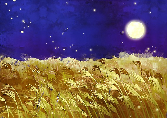 PSD 사계절 계절 백그라운드 야경 일러스트 자연 갈대 초원 사람없음 야외 보름달 달 가을 억새 갈대숲 가을배경 국내일러스트 자연요소 식물 야간 숲 생태계 파일형식 가을_계절 갈대_식물 풍경_경치