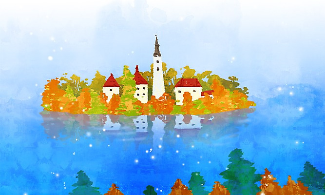 주간 PSD 나무 사계절 계절 건축 호수 바다 섬 백그라운드 일러스트 자연 주택 풍경 사람없음 야외 건물 물 강 마을 가을 성 숲 가을배경 국내일러스트 자연요소 식물 건축물 생태계 파일형식 가을_계절