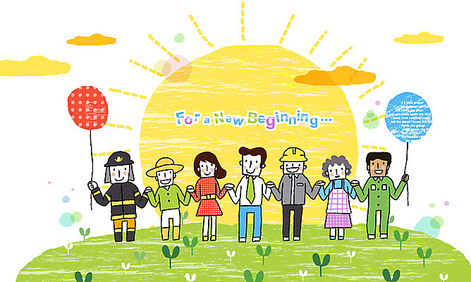 EPS 주간 외국인 식물 구름 직업 여자 노년 남자 할머니 일러스트 하늘 노동자 새출발 새로움 희망프로젝트 사람 동양인 초원 여러명 야외 태양 새싹 손잡기 희망 꿈 직장인 비즈니스맨 비즈니스우먼 농부 소방관 사회이슈 시작 주부 긍정 화합 풍선 새출발프로젝트 시민 공존 다국적 노인만 성인만 국내일러스트 자연요소 감정 다수 컨셉 비즈니스 모션 인종 성인 구조원 소방 출발 국민 파일형식 벡터