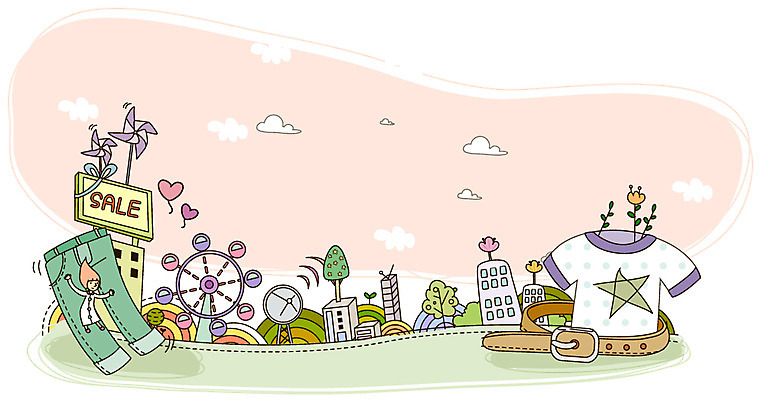 EPS 구름 옷 여자 백그라운드 티셔츠 일러스트 바지 상상 하늘 한명 사람 풍경 이벤트 빌딩 건물 쇼핑 판타지 세일 벨트 도시 바람개비 대관람차 여자만 여자한명만 국내일러스트 자연요소 1 건축물 잡화 셔츠 하의 놀이기구 파일형식 벡터