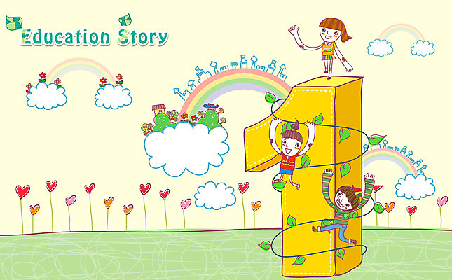 EPS 식물 구름 1 여자 어린이교육 교육 남자 꽃 초등학생 어린이 무지개 일러스트 상상 사람 소녀 소년 세명 판타지 숫자 우승 덩굴 공상 어린이만 국내일러스트 자연요소 문자 학생 최고 파일형식 벡터