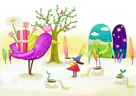 PSD 나무 식물 동물 구름 꽃 별 길 커피 음료 백그라운드 잎 일러스트 상상 조류 주택 요정 선물 초원 선물상자 판타지 상자 문 새싹 하트 풀 커피잔 가상인물 국내일러스트 자연요소 모양 잔 건물 파일형식