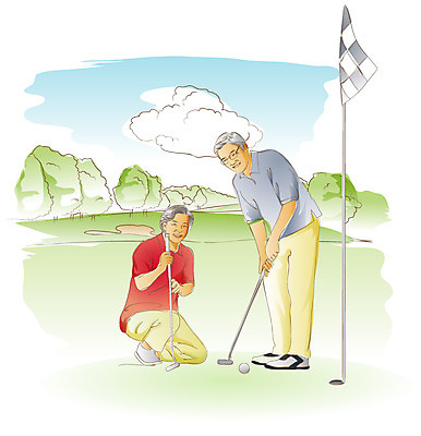 EPS 주간 전신 나무 식물 구름 라이프스타일 부부 여자 할아버지 노년 남자 할머니 골프 일러스트 골프장 필드 하늘 골프공 골프클럽 건강 미소 웃음 사람 경기 잔디 성인 취미 야외 두명 라이프 실버라이프 노후 운동 노부부 골프채 깃발 실버 클럽 노인만 성인만 국내일러스트 자연요소 커플 스포츠 공 스포츠시설 골프용품 표정 생활 구기 파일형식 벡터