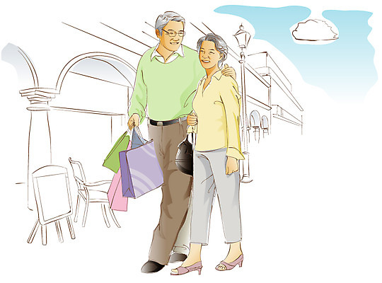 EPS 주간 전신 구름 라이프스타일 부부 여자 할아버지 노년 남자 할머니 일러스트 하늘 어깨동무 미소 웃음 들기 사람 성인 취미 야외 두명 라이프 실버라이프 노후 쇼핑 쇼핑백 걷기 상점 노부부 실버 외출 노인만 성인만 국내일러스트 자연요소 커플 포즈 가방 모션 표정 생활 파일형식 벡터