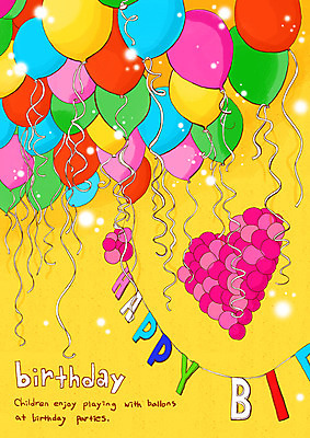 PSD 문자 알파벳 영어 기념일 백그라운드 일러스트 이벤트 사람없음 장식 컬러풀 파티 하트 축하 생일파티 생일 이벤트용품 풍선 국내일러스트 모양 컬러 컨셉 오브젝트 파일형식