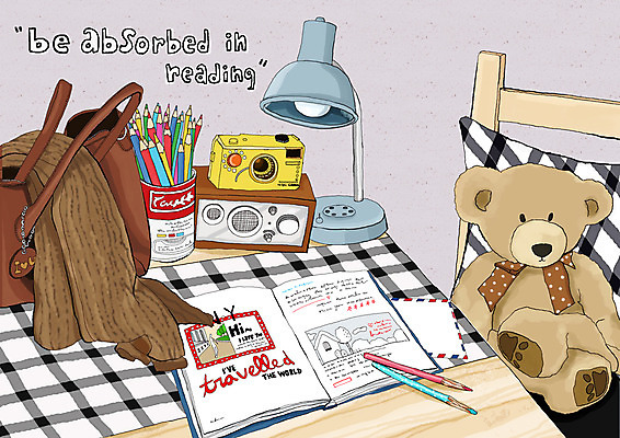 PSD 문자 알파벳 영어 잡화 옷 인형 백그라운드 의자 가방 일러스트 편지봉투 조명 색연필 사람없음 독서 카메라 곰인형 펼침 핸드백 스탠드 책상 라디오 연필꽂이 국내일러스트 가구 모션 문구용품 학용품 봉투 전자제품 편지 파일형식