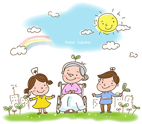 EPS 주간 구름 여자 노년 남자 행복 할머니 무지개 일러스트 하늘 사랑 사람 빌딩 야외 건물 치료 세명 태양 새싹 희망 간호사 봉사 사회 자원봉사자 사회이슈 사회복지 복지 휠체어 사회복지사 의료봉사 노인만 성인만 국내일러스트 자연요소 식물 직업 건축물 감정 컨셉 의학 성인 의료진 도움 공동체 파일형식 벡터