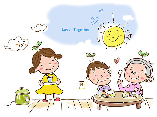 EPS 주간 구름 여자 노년 남자 행복 할머니 어린이 일러스트 식탁 쟁반 실내 사랑 사람 소녀 소년 세명 물 태양 새싹 식사 희망 하트 봉사 사회 자원봉사자 사회이슈 밥상 사회복지 복지 식판 사회복지사 밥솥 전기밥솥 국내일러스트 자연요소 모양 식물 직업 감정 컨셉 탁자 주방용품 성인 내부 가전제품 도움 공동체 파일형식 벡터