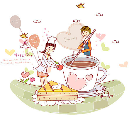 EPS 식물 동물 모자 커플 여자 남자 꽃 행복 음식 데이트 일러스트 조류 사랑 요리 서기 웃음 사람 이벤트 요리사 다정 하트 조각케이크 연애 풍선 국내일러스트 모양 직업 잡화 감정 컨셉 관계 모션 표정 케이크 파일형식 벡터