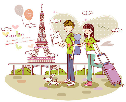 EPS 동물 구름 커플 여자 남자 행복 감정 길 해외여행 여행 지도 데이트 일러스트 사랑 서기 웃음 사람 이벤트 두명 관광지 울타리 팔짱 탑 캐리어 여행가방 다정 프랑스 하트 보행로 개 강아지 에펠탑 배낭여행 커플티 연애 풍선 파리_프랑스 국내일러스트 자연요소 모양 해외 건축물 유럽 컨셉 가방 포유류 관계 모션 표정 담장 반려동물 커플룩 파리 랜드마크 파일형식 벡터