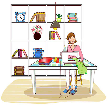 EPS 전신 라이프스타일 여자 화분 가사 일러스트 전등 책장 한명 사람 앉기 20대 성인 라이프 장식 책 꽃병 바늘 실 바느질 천 재봉틀 주부 탁상시계 미시라이프 주부라이프 청년만 청년여자만 청년여자한명만 성인여자한명만 국내일러스트 1 꽃 시계 가구 모션 조명 청년 생활 도구 직물 여자만 여자한명만 성인여자만 성인만 파일형식 벡터