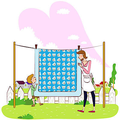 EPS 전신 나무 구름 라이프스타일 여자 남자 행복 아들 어린이 가사 일러스트 가정 가족 엄마 주택 사랑 사람 소년 잔디 초원 성인 두명 라이프 울타리 마을 화목 이불 자녀 빨래 빨랫줄 주부 미시라이프 주부라이프 국내일러스트 자연요소 식물 감정 줄 컨셉 관계 침구 건물 생활 담장 파일형식 벡터