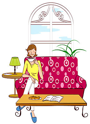 EPS 전신 라이프스타일 여자 커피 음료 빵 거실 의자 일러스트 창문 탁자 티타임 휴식 한명 사람 20대 성인 취미 라이프 책 소파 쿠키 과자 마시기 스탠드 차 잡지 창가 주부 미시라이프 주부라이프 청년만 청년여자만 청년여자한명만 성인여자한명만 국내일러스트 1 음식 가구 컨셉 모션 디저트 조명 청년 생활 간행물 여자만 여자한명만 성인여자만 성인만 파일형식 벡터