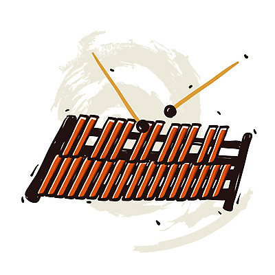 EPS 아이콘 악기 음악 타악기 사람없음 오브젝트 엔틱아이콘 실로폰 실로폰채 2D아이콘 문화예술 앤티크 파일형식 벡터