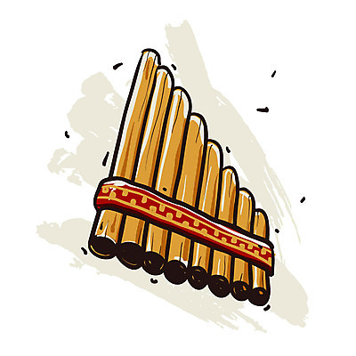 EPS 아이콘 악기 음악 관악기 사람없음 오브젝트 엔틱아이콘 팬플루트 2D아이콘 문화예술 앤티크 파일형식 벡터