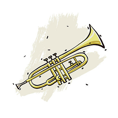 EPS 아이콘 악기 음악 관악기 사람없음 오브젝트 엔틱아이콘 트럼펫 2D아이콘 문화예술 앤티크 금관악기 파일형식 벡터