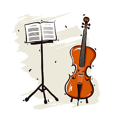 EPS 아이콘 악기 음악 현악기 사람없음 책 보면대 악보 오브젝트 엔틱아이콘 첼로 2D아이콘 문화예술 앤티크 파일형식 벡터 찰현악기