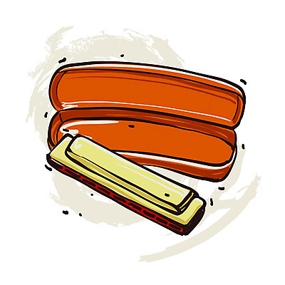 EPS 아이콘 악기 음악 관악기 사람없음 오브젝트 엔틱아이콘 하모니카 2D아이콘 문화예술 앤티크 파일형식 벡터