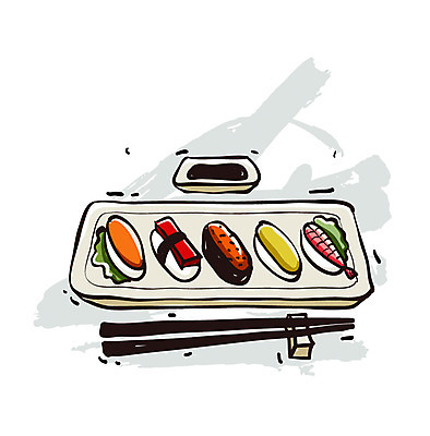 EPS 아이콘 접시 음식 젓가락 사람없음 초밥 생선초밥 간장 엔틱아이콘 김초밥 일본음식 2D아이콘 식기 수저 앤티크 양념 파일형식 벡터