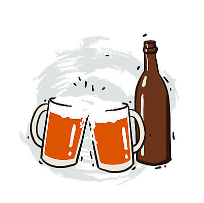 EPS 아이콘 술잔 잔 맥주 주류 생맥주 사람없음 컵 머그컵 알코올 엔틱아이콘 맥주병 2D아이콘 식기 음료 술병 앤티크 파일형식 벡터