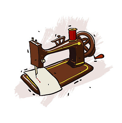 EPS 아이콘 사람없음 전자제품 가전제품 바느질 재봉틀 오브젝트 엔틱아이콘 생활가전 2D아이콘 앤티크 파일형식 벡터