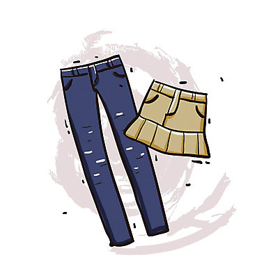 EPS 아이콘 옷 바지 사람없음 치마 청바지 오브젝트 엔틱아이콘 주름치마 2D아이콘 하의 앤티크 파일형식 벡터