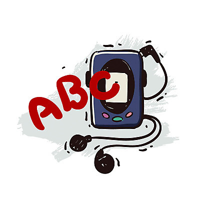 EPS 아이콘 문자 알파벳 교육 이어폰 영어교육 사람없음 MP3 오브젝트 엔틱아이콘 영어듣기 2D아이콘 영어 음향기기 전자제품 앤티크 파일형식 벡터