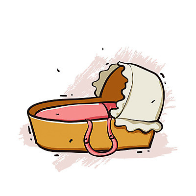 EPS 아이콘 생활용품 사람없음 아기용품 오브젝트 엔틱아이콘 아기침대 2D아이콘 앤티크 침대 파일형식 벡터