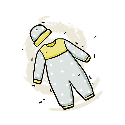 EPS 아이콘 옷 사람없음 내복 오브젝트 엔틱아이콘 우주복 유아복 2D아이콘 아기용품 앤티크 속옷 파일형식 벡터