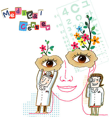 EPS 식물 시선 여자 남자 꽃잎 꽃 얼굴 줄기 일러스트 의학 건강 병원 관리 사람 치료 건강관리 진료 의사 장기 질병 눈동자 검사_조사 질병관리 시력 안과 감각기관 반사경 시력검사 가림막 눈가리개 시력검사표 쌍꺼풀 안구 눈건강 국내일러스트 신체 신체부위 의료진 눈_신체부위 장기_의학 파일형식 벡터