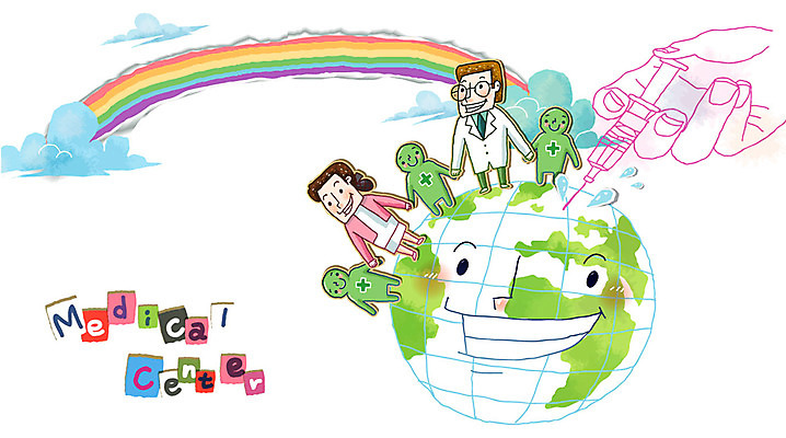 EPS 구름 손 여자 남자 지구 무지개 일러스트 의학 의료기기 하늘 건강 병원 관리 주사기 미소 웃음 사람 성인 두명 신체부위 치료 건강관리 손잡기 환자 의사 의료용품 질병관리 예방 면역력 예방접종 성인만 국내일러스트 자연요소 모션 표정 의료진 접종 파일형식 벡터