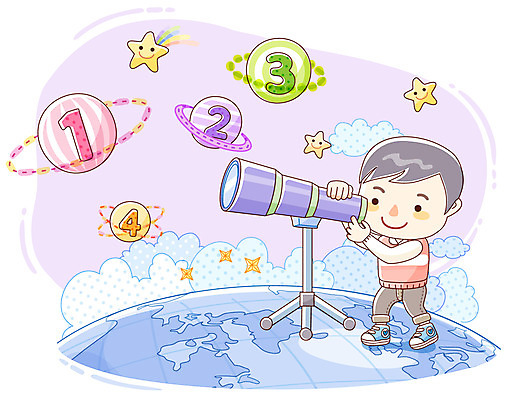 EPS 구름 어린이교육 교육 남자 별 지구 초등학생 어린이 일러스트 교과목 한명 사람 소년 글로벌 숫자 우주 망원경 행성 관측 수학교육 글로벌교육 천체망원경 관측도구 남자만 남자한명만 어린이만 소년만 소년한명만 국내일러스트 자연요소 문자 1 학생 도구 수학 파일형식 벡터