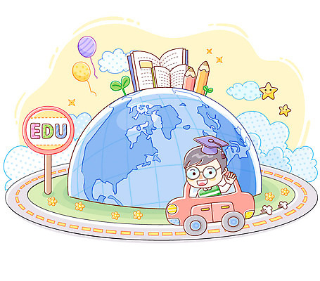EPS 주간 식물 구름 어린이교육 교육 남자 도로 지구 초등학생 어린이 일러스트 학사모 교통시설 승용차 자동차 하늘 학용품 한명 사람 소년 야외 책 글로벌 필기구 연필 새싹 팻말 운전 표지판 풍선 글로벌교육 에듀 남자만 남자한명만 어린이만 소년만 소년한명만 차선_도로 국내일러스트 자연요소 모자_잡화 1 학생 길 육상교통 교통 졸업 모션 문구용품 프레임 알림판 시설 에듀케이션 파일형식 벡터