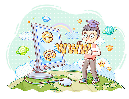 EPS 구름 교육 남자 별 지구 무지개 인터넷 일러스트 학사모 졸업 청소년 한명 사람 소년 10대 전자제품 컴퓨터 글로벌 우주 모니터 컴퓨터용품 행성 마우스 글로벌교육 인터넷주소 남자만 남자한명만 십대만 십대남자만 십대남자한명만 국내일러스트 자연요소 모자_잡화 1 어린이 오브젝트 파일형식 벡터