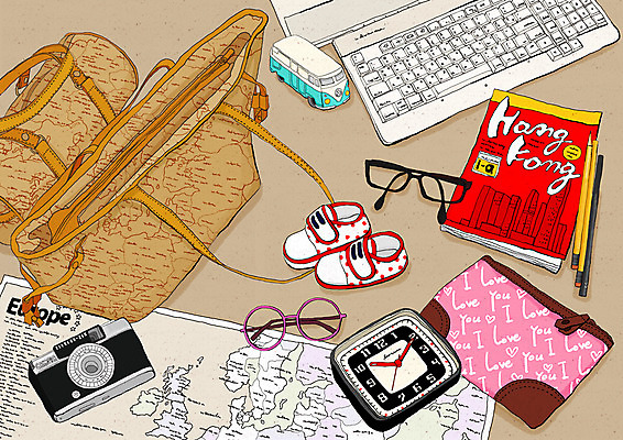 PSD 잡화 안경 시계 해외여행 여행 백그라운드 신발 지도 가방 일러스트 휴가 학용품 사람없음 책 필기구 연필 카메라 컴퓨터용품 핸드백 키보드 잡지 여행용품 필통 안경테 국내일러스트 해외 문구용품 간행물 전자제품 오브젝트 파일형식