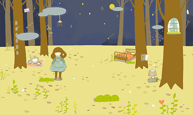 PSD 나무 식물 구름 여자 별 커피 초등학생 어린이 가구 일러스트 창문 상상 밤하늘 주전자 전등 조명 잔 한명 사람 소녀 야외 컵 판타지 보름달 달 침대 야간 숲 커피잔 팬시 여자만 여자한명만 어린이만 소녀만 소녀한명만 국내일러스트 자연요소 1 학생 식기 음료 생활용품 하늘 주방용품 파일형식