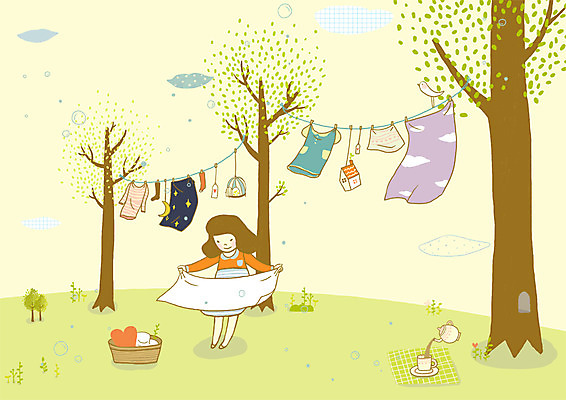 주간 PSD 나무 식물 구름 그릇 접시 옷 여자 커피 초등학생 어린이 일러스트 상상 하늘 주전자 잔 한명 사람 소녀 초원 야외 컵 판타지 바구니 빨래 빨랫줄 커피잔 팬시 빨래널기 여자만 여자한명만 어린이만 소녀만 소녀한명만 국내일러스트 자연요소 1 학생 식기 음료 줄 가사 주방용품 파일형식
