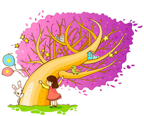 EPS 나무 식물 동물 건축물 여자 별 초등학생 어린이 일러스트 포유류 상상 조류 주택 한명 사람 소녀 야외 건물 판타지 나뭇가지 토끼 개 풍선 여자만 여자한명만 어린이만 소녀만 소녀한명만 국내일러스트 자연요소 1 학생 건축 반려동물 파일형식 벡터