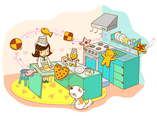 EPS 동물 그릇 접시 여자 반려견 초등학생 어린이 의자 일러스트 포유류 상상 실내 요리 한명 사람 소녀 반려동물 판타지 쿠키 제과 과자 주방 요리사 개 가스레인지 오븐 강아지 싱크대 반죽 밀가루 제빵 밀가루반죽 여자만 여자한명만 어린이만 소녀만 소녀한명만 국내일러스트 직업 1 학생 식기 가구 디저트 내부 제과제빵 가전제품 레인지 가루 개수대 파일형식 벡터