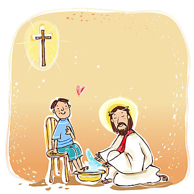 EPS 남자 기독교 종교 어린이 십자가 의자 일러스트 사람 두명 물 하트 예수 대야 족욕 발씻기 세족 세족식 남자만 소년만 국내일러스트 자연요소 모양 가구 신_종교 어린이만 파일형식 벡터