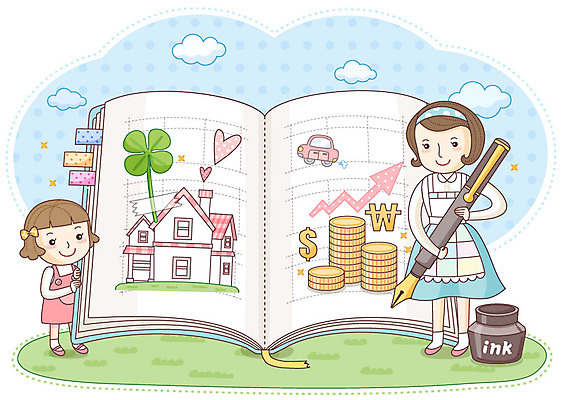 EPS 주간 식물 구름 건축물 여자 딸 어린이 돈 일러스트 가정 가족 승용차 자동차 하늘 엄마 그래프 잉크 주택 사람 잔디 야외 두명 건물 라이프 생활 책 금융 경제 필기구 만년필 달러 상점 다이어리 동전 하트 원화 네잎클로버 클로버 재테크 가정경제 가계부 여자만 국내일러스트 자연요소 모양 건축 육상교통 관계 문구용품 펜 사무용품 재산 파일형식 벡터