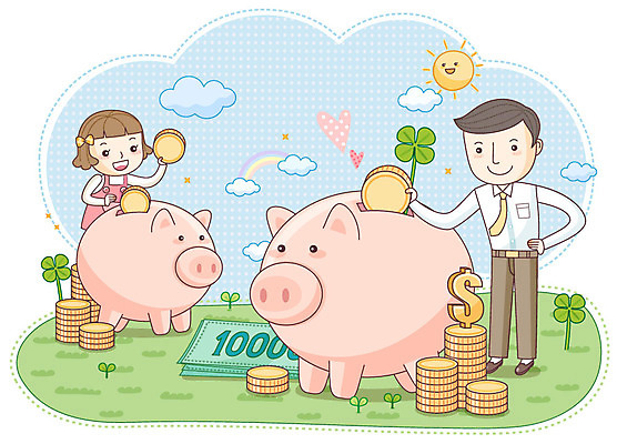 EPS 주간 식물 구름 여자 남자 딸 어린이 무지개 지폐 돈 일러스트 가족 하늘 사람 잔디 야외 두명 라이프 생활 금융 경제 태양 달러 상점 동전 저축 돼지저금통 저금통 돼지띠 돼지 화폐기호 아빠 네잎클로버 클로버 재테크 가정경제 부녀 금융의날 국내일러스트 자연요소 기호 포유류 가정 관계 십이지신 재산 화폐 파일형식 벡터 법정기념일