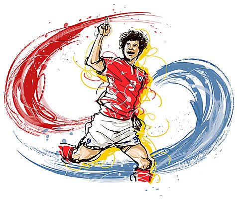 EPS 남자 나라 스포츠 올림픽 유니폼 일러스트 응원 하계올림픽 모션 축구선수 운동선수 한국 한명 사람 동양인 20대 성인 달리기 운동 구기 축구 기쁨 태극 국가대표 축구유니폼 경기복 골 세레모니 축구대표팀 한국선수 남자만 남자한명만 성인남자만 청년만 청년남자만 청년남자한명만 성인한명만 성인남자한명만 성인만 월드싸커 국내일러스트 1 문양 옷 감정 아시아 건강 인종 청년 파일형식 벡터