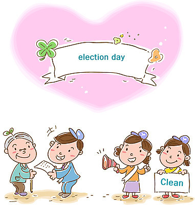 EPS 배너템플릿 여자 노년 남자 할머니 캠페인 일러스트 지팡이 사람 여러명 성인 확성기 현수막 하트 사회 투표 선거 민주주의 사회이슈 투표용지 정직 선거일 청렴 투표소 노인만 성인만 국내일러스트 모양 템플릿 배너 다수 컨셉 공동체 파일형식 벡터