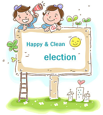 EPS 식물 건축물 여자 남자 건축 캠페인 일러스트 사다리 사람 성인 두명 건물 새싹 깨끗함 확성기 팻말 표지판 사회 투표 선거 민주주의 사회이슈 공정 공정선거 청렴 성인만 국내일러스트 컨셉 프레임 알림판 도구 공동체 파일형식 벡터