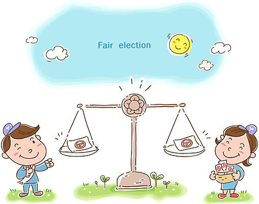 EPS 주간 식물 구름 여자 남자 캠페인 일러스트 하늘 저울 웃음 사람 성인 야외 두명 가로 태양 바구니 새싹 사회 투표 선거 민주주의 사회이슈 투표용지 공정선거 평등 성인만 국내일러스트 자연요소 컨셉 표정 공동체 파일형식 벡터